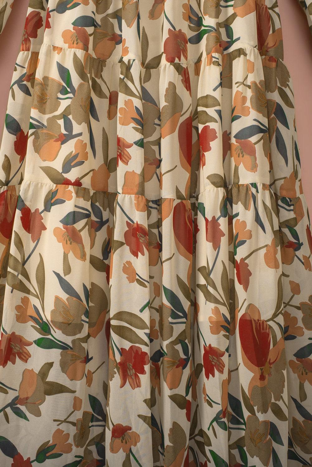 Elianne™ | Wild Lotus Gelaagde Maxi - Jurk - JURKJESWINKELTJE