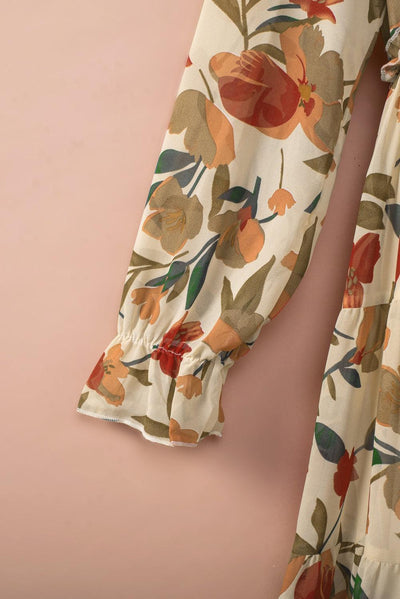 Elianne™ | Wild Lotus Gelaagde Maxi - Jurk - JURKJESWINKELTJE