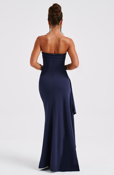 Ella™ | Stijlvolle Off - Shoulder Maxi Jurk met Split - JURKJESWINKELTJE
