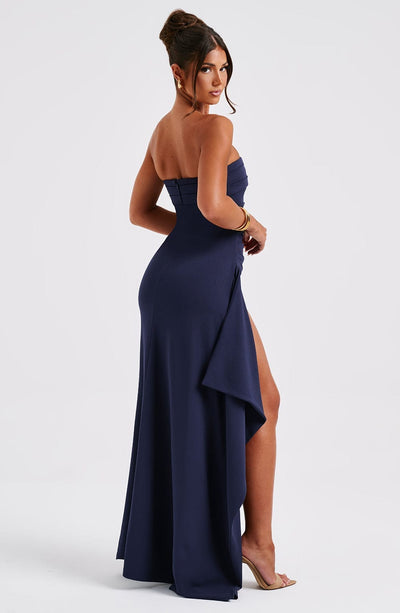 Ella™ | Stijlvolle Off - Shoulder Maxi Jurk met Split - JURKJESWINKELTJE