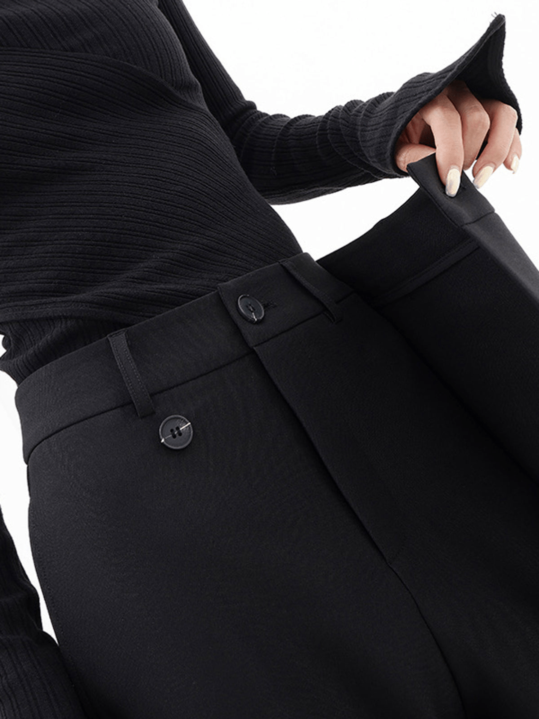 Emma™ | Stijlvolle Hoge Taille Wijde Broek - JURKJESWINKELTJE