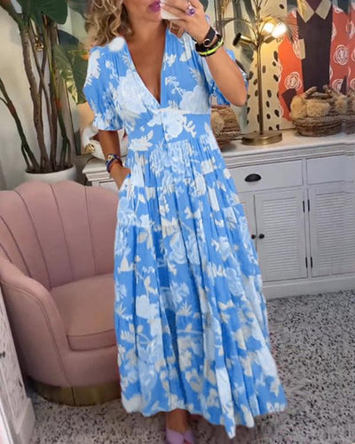 Floriana™ - Vibrant Floral Dress - JURKJESWINKELTJE