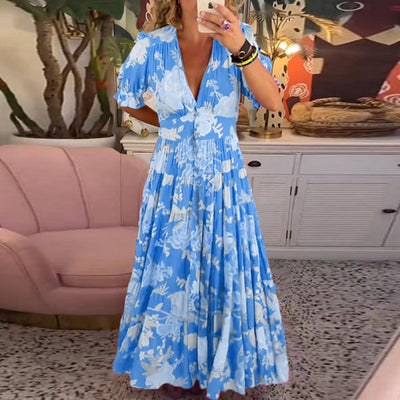 Floriana™ - Vibrant Floral Dress - JURKJESWINKELTJE