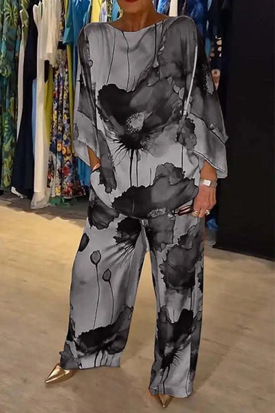 Lieke™ | Set met Bloemenprint - JURKJESWINKELTJE