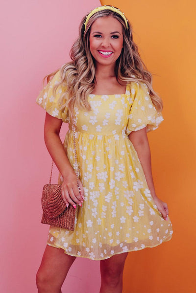 Lotte™ | Boho Mini - jurk met Pofmouwen - JURKJESWINKELTJE