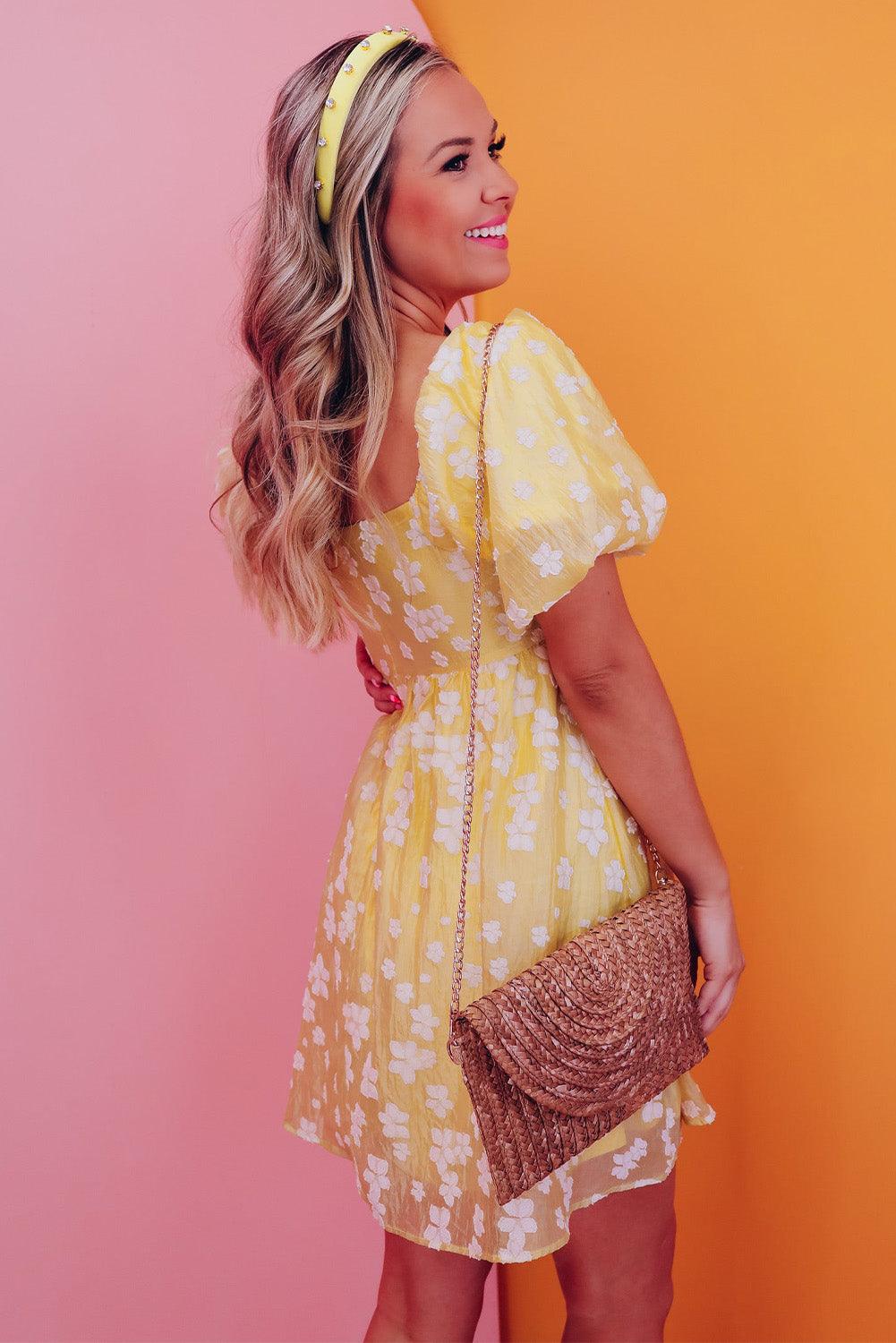 Lotte™ | Boho Mini - jurk met Pofmouwen - JURKJESWINKELTJE