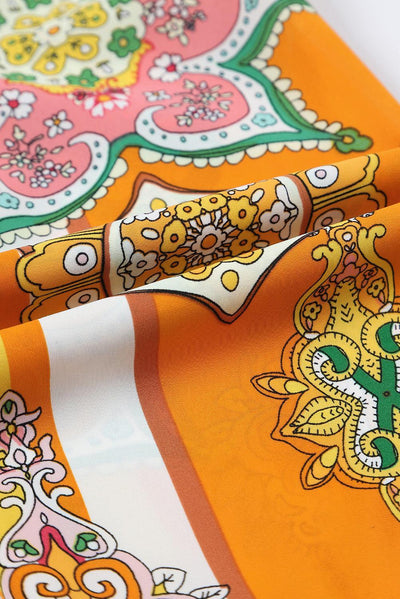 Malin™ | Boho Geometrische Print Jurk met V - Hals - JURKJESWINKELTJE