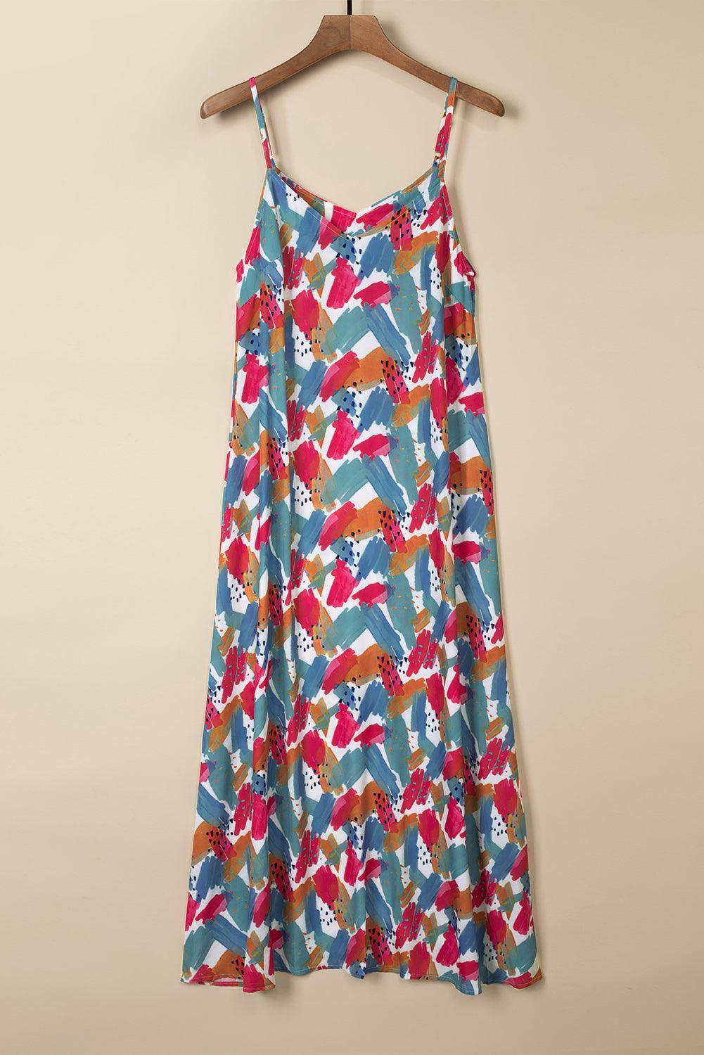 Mares™ | Unieke Maxi - Jurk met Spaghettibandjes - JURKJESWINKELTJE