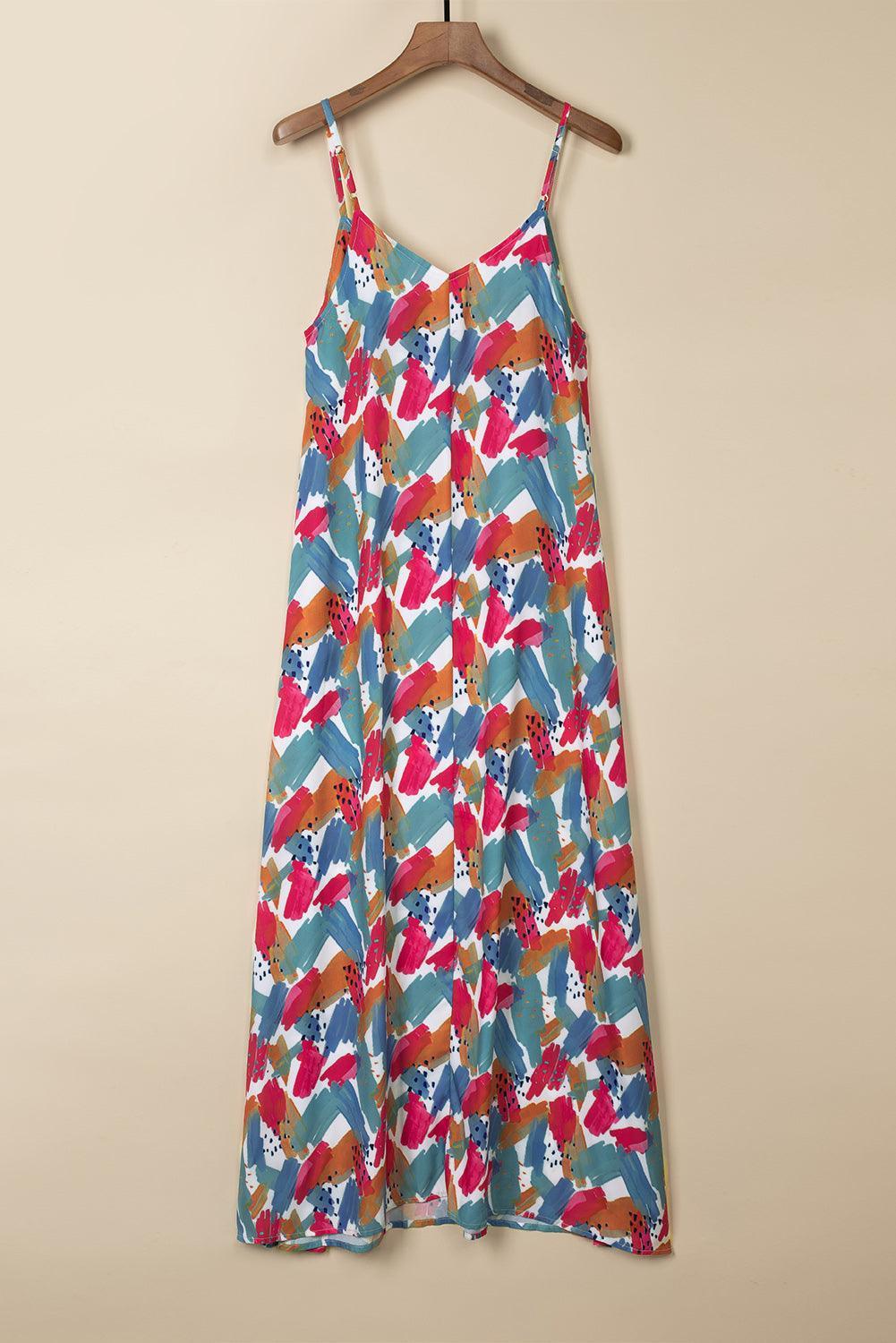Mares™ | Unieke Maxi - Jurk met Spaghettibandjes - JURKJESWINKELTJE