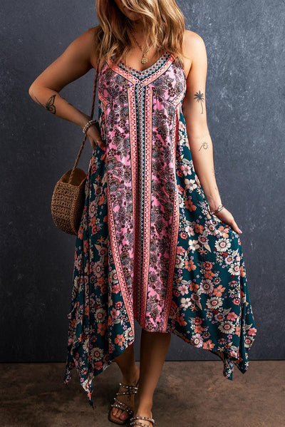 Mila™ | Boheemse Jurk met Patchworkprint - JURKJESWINKELTJE